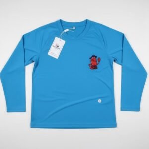 Camiseta UV Manga Larga Capitán Coral – Azul Caribe